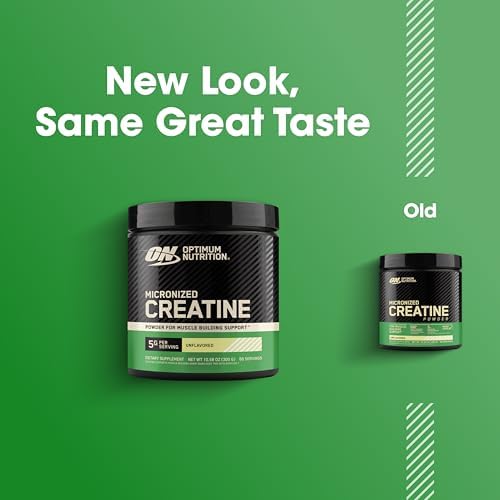 Optimum Nutrition Creatine  Micronized Creatine Monohydrate Powder  Supports Strength & Recovery  Banned Substance Tested  Unflavored  5g per Serving  60 Servings