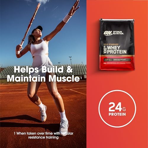 Optimum Nutrition Gold Standard 100  Whey Protein Powder  Double Rich Chocolate 10 Pound  Packaging May Vary 