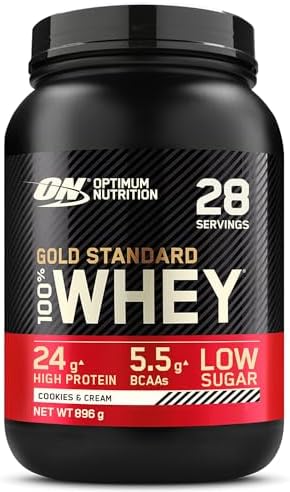 Optimum Nutrition Gold Standard 100  Whey Protein Powder  Vanilla Ice Cream  10 Pound  Packaging May Vary 