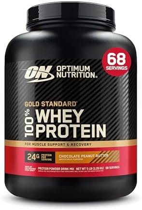 Optimum Nutrition Gold Standard 100  Whey Protein Powder  Vanilla Ice Cream  10 Pound  Packaging May Vary 