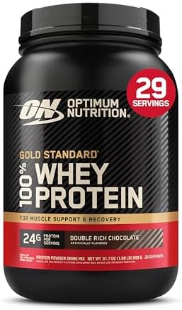 Optimum Nutrition Gold Standard 100  Whey Protein Powder  Vanilla Ice Cream  10 Pound  Packaging May Vary 