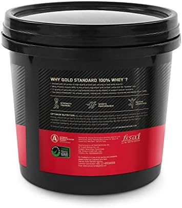 Optimum Nutrition Gold Standard 100  Whey Protein Powder  Vanilla Ice Cream  10 Pound   Pack of 2    Packaging May Vary 