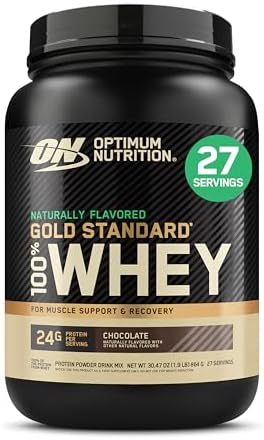 Optimum Nutrition Gold Standard 100  Whey Protein Powder  Vanilla Ice Cream  10 Pound   Pack of 2    Packaging May Vary 