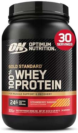 Optimum Nutrition Gold Standard 100  Whey Protein Powder  Vanilla Ice Cream  10 Pound   Pack of 2    Packaging May Vary 