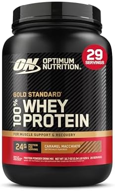 Optimum Nutrition Gold Standard 100  Whey Protein Powder  Vanilla Ice Cream  10 Pound   Pack of 2    Packaging May Vary 