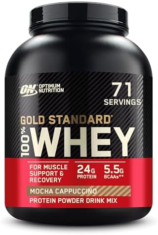 Optimum Nutrition Gold Standard 100  Whey Protein Powder  Delicious Strawberry  5 Pound  Packaging May Vary 