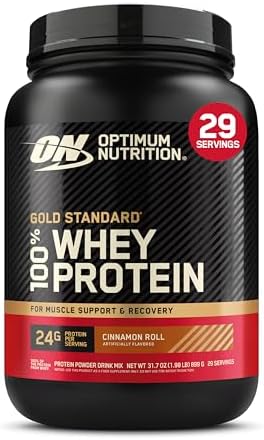 Optimum Nutrition Gold Standard 100  Whey Protein Powder  Delicious Strawberry  5 Pound  Packaging May Vary 