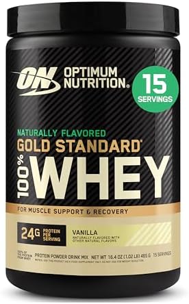 Optimum Nutrition Gold Standard 100  Whey Protein Powder  Vanilla Ice Cream  5 Pound  Packaging May Vary 