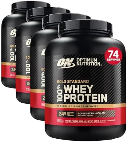 Optimum Nutrition Gold Standard 100  Whey Protein Powder  Vanilla Ice Cream  5 Pound  Packaging May Vary 