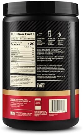 Optimum Nutrition Gold Standard 100  Whey Protein Powder  Double Rich Chocolate 1 98 Pound  Packaging May Vary 