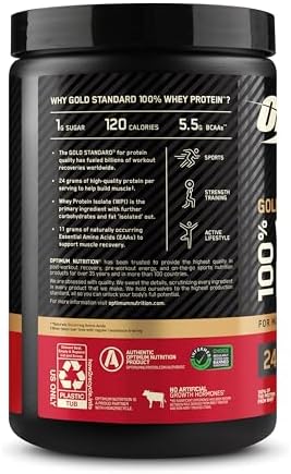 Optimum Nutrition Gold Standard 100  Whey Protein Powder  Double Rich Chocolate 1 98 Pound  Packaging May Vary 