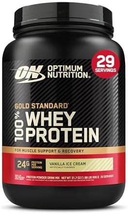 Optimum Nutrition Gold Standard 100  Whey Protein Powder  Double Rich Chocolate 1 98 Pound  Packaging May Vary 