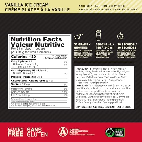 Optimum Nutrition Gold Standard 100  Whey Protein Powder  Double Rich Chocolate 1 98 Pound  Packaging May Vary 