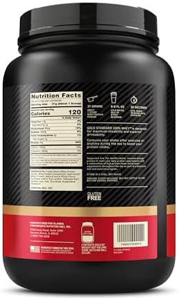Optimum Nutrition Gold Standard 100  Whey Protein Powder  Double Rich Chocolate 1 98 Pound  Packaging May Vary 