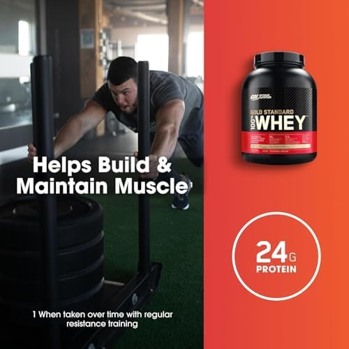 Optimum Nutrition Gold Standard 100  Whey Protein Powder  Double Rich Chocolate 1 98 Pound  Packaging May Vary 