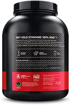Optimum Nutrition Gold Standard 100  Whey Protein Powder  Double Rich Chocolate 1 98 Pound  Packaging May Vary 
