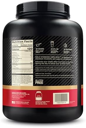 Optimum Nutrition Gold Standard 100  Whey Protein Powder  Extreme Milk Chocolate  5 Pound  Packaging May Vary 