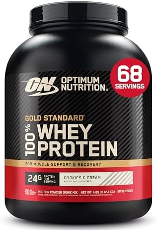 Optimum Nutrition Gold Standard 100  Whey Protein Powder  Extreme Milk Chocolate  5 Pound  Packaging May Vary 