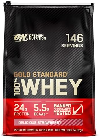 Optimum Nutrition Gold Standard 100  Whey Protein Powder  Extreme Milk Chocolate  5 Pound  Packaging May Vary 