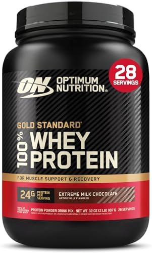Optimum Nutrition Gold Standard 100  Whey Protein Powder  Vanilla Ice Cream  5 Pound  Packaging May Vary