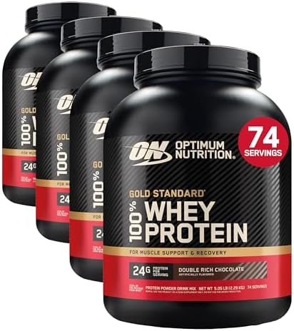 Optimum Nutrition Gold Standard 100  Whey Protein Powder  Vanilla Ice Cream  5 Pound  Packaging May Vary