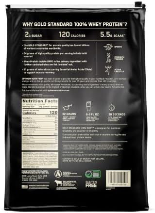 Optimum Nutrition Gold Standard 100  Whey Protein Powder  Extreme Milk Chocolate  10 Pound  Packaging May Vary 