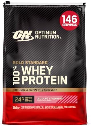 Optimum Nutrition Gold Standard 100  Whey Protein Powder  Extreme Milk Chocolate  10 Pound  Packaging May Vary 