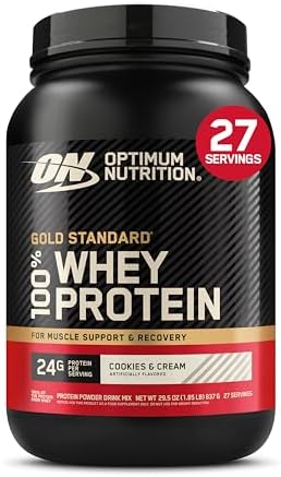 Optimum Nutrition Gold Standard 100  Whey Protein Powder  Extreme Milk Chocolate  10 Pound  Packaging May Vary 