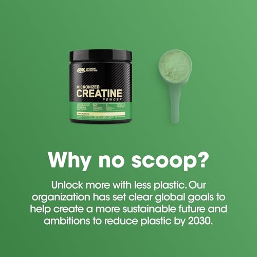 Optimum Nutrition Micronized Creatine Monohydrate Powder  Unflavored  60 Servings  300 Grams  Packaging May Vary