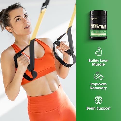 Optimum Nutrition Creatina Micronizada Monohidrato en polvo, sin sabor, amistosa con Keto, 240 porciones (el embalaje puede variar)