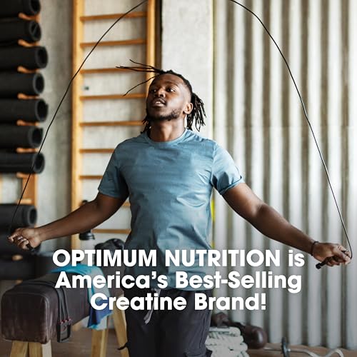 Optimum Nutrition Creatina Micronizada Monohidrato en polvo, sin sabor, amistosa con Keto, 240 porciones (el embalaje puede variar)