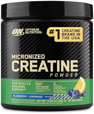 Optimum Nutrition Micronized Creatine Monohydrate Powder  Unflavored  240 Servings  1200 Grams  Packaging May Vary 
