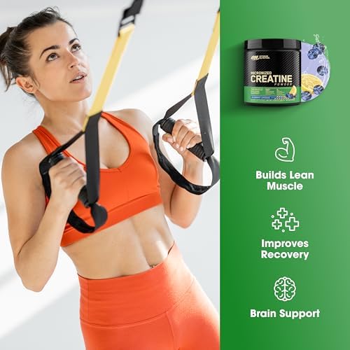 Optimum Nutrition Micronized Creatine Monohydrate Powder  Blueberry Lemonade Creatine  60 Servings  360 Grams  Packaging May Vary 