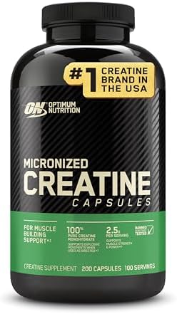Optimum Nutrition Micronized Creatine Monohydrate Powder  Blueberry Lemonade Creatine  60 Servings  360 Grams  Packaging May Vary 