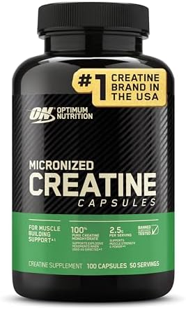 Optimum Nutrition Micronized Creatine Monohydrate Powder  Unflavored  240 Servings  1200 Grams  Packaging May Vary 