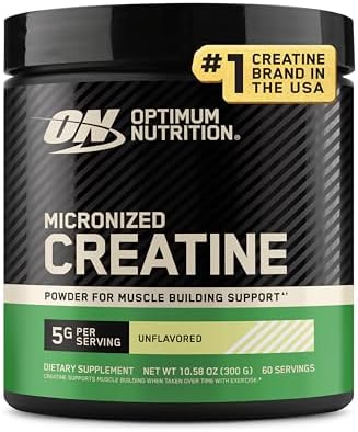 Optimum Nutrition Micronized Creatine Monohydrate Powder  Unflavored  120 Servings  600 Grams  Packaging May Vary   Pack of 2