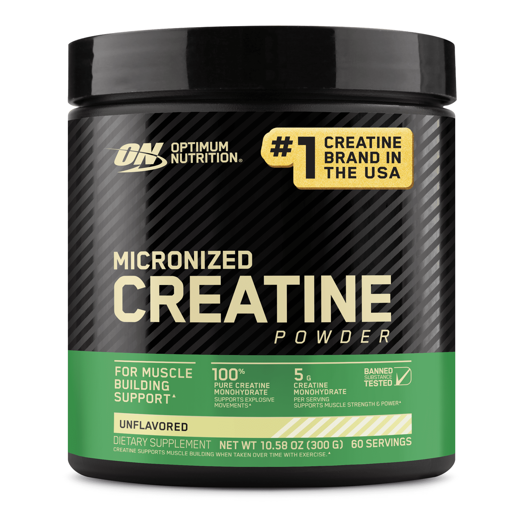 Optimum Nutrition  Micronized Creatine Powder  Unflavored 60 Servings