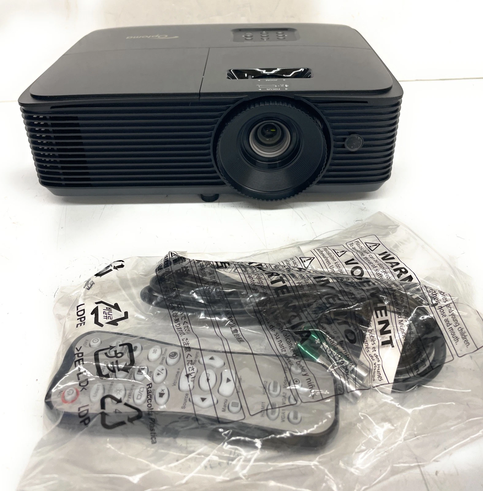 Proyector portátil Optoma Full 3D 1080P para cine en casa y al aire libre, color negro, V DHDGU