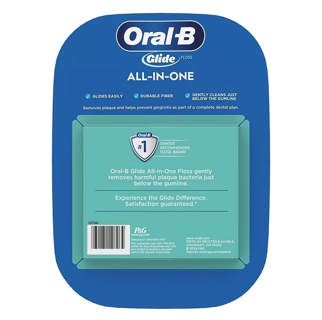 Oral B Glide All In One Mint Flavor Dental Floss  44 m  6 pk