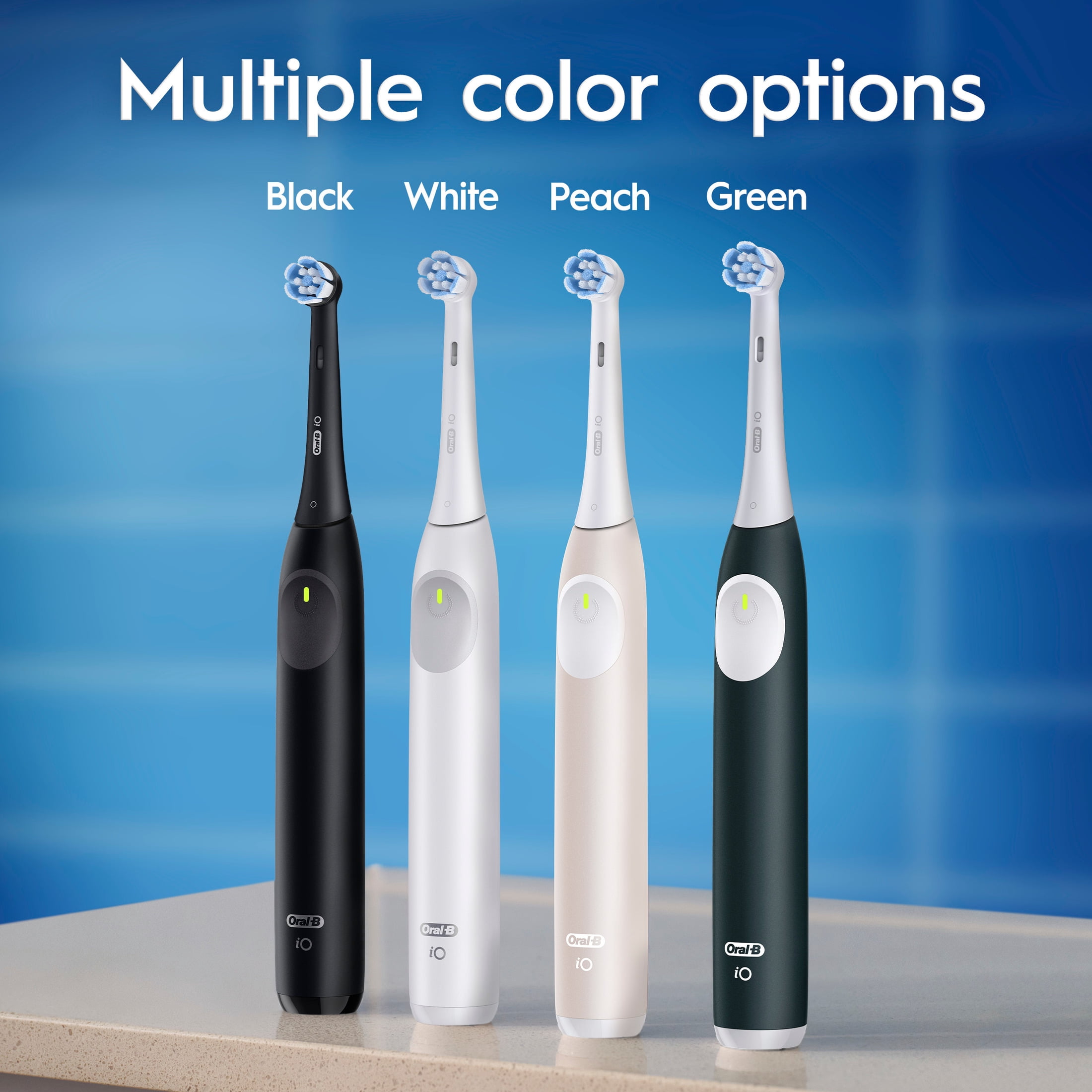 Oral B Toothbrush  iO Series 2 Rechargeable Electric Toothbrush for Adults & Kids 3   Night Black  1 Gentle Care Brush Head