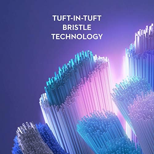 Oral B iO Series 10 Rechargeable Electric Toothbrush with Visible Pressure Sensor to Protect Gums  2 Min Timer  7 Cleaning Settings  4 Replacement Toothbrush Heads  and Charging Travel Case  Black