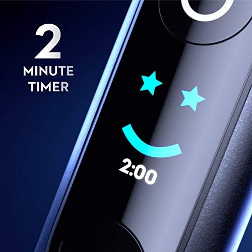 Oral B iO Series 10 Rechargeable Electric Toothbrush with Visible Pressure Sensor to Protect Gums  2 Min Timer  7 Cleaning Settings  4 Replacement Toothbrush Heads  and Charging Travel Case  Black