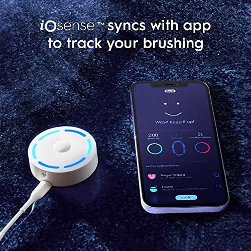 Oral B iO Series 10 Rechargeable Electric Toothbrush with Visible Pressure Sensor to Protect Gums  2 Min Timer  7 Cleaning Settings  4 Replacement Toothbrush Heads  and Charging Travel Case  Black