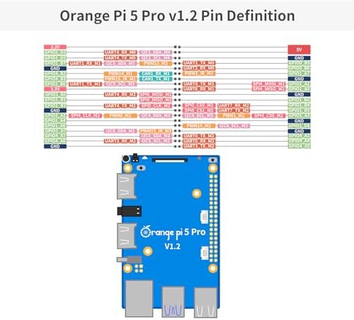 Orange Pi 5 Pro 16GB LPDDR5 RK3588S Single Board Computer  8 Core 64 Bit 8K Video Decoding 2 4GHz Frequency WiFi Bluetooth Open Source Board Run Orange Pi OS  Android  Debian  Ubuntu