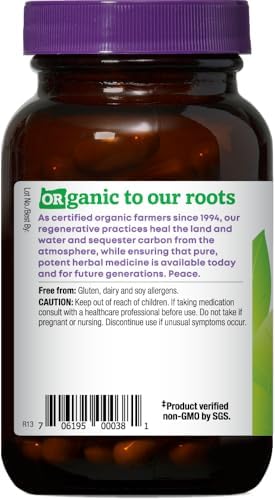 Oregon's Wild Harvest, Suplemento orgánico certificado de berberina, uva Oregon, 1140 mg, 90 unidades