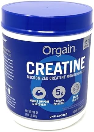 Orgain 5g Micronized Creatine Monohydrate  Unflavored  1 48lbs