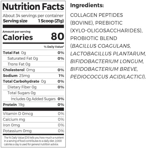 Orgain Collagen  Superfoods with 20 Grams of Grass Fed Collagen and Vitamin C  Unflavored  25 6 oz