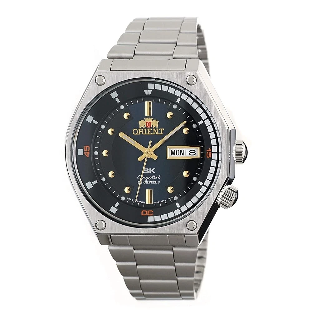 Orient Men s SK Diver Retro 70s Blue Dial Automatic 41mm Watch RA AA0B03L