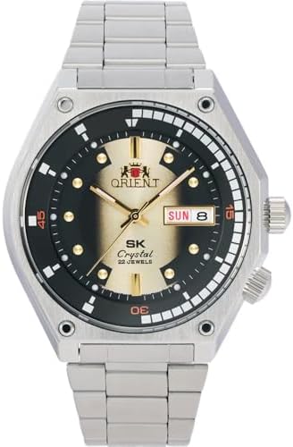 Orient SK Diver Retro - Reloj deportivo automático japonés para hombre de acero inoxidable/cuerda manual