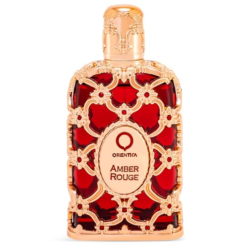 Orientica Amber Rouge 2 Pc Gift Set Eau De Parfum   Woody  Amber  Saffron  Praline  Jasmine  Orange  Oak Moss  Seaweed   Arabic Perfume for Men & Women   30ml / 1 0 oz   7 5ml Spray